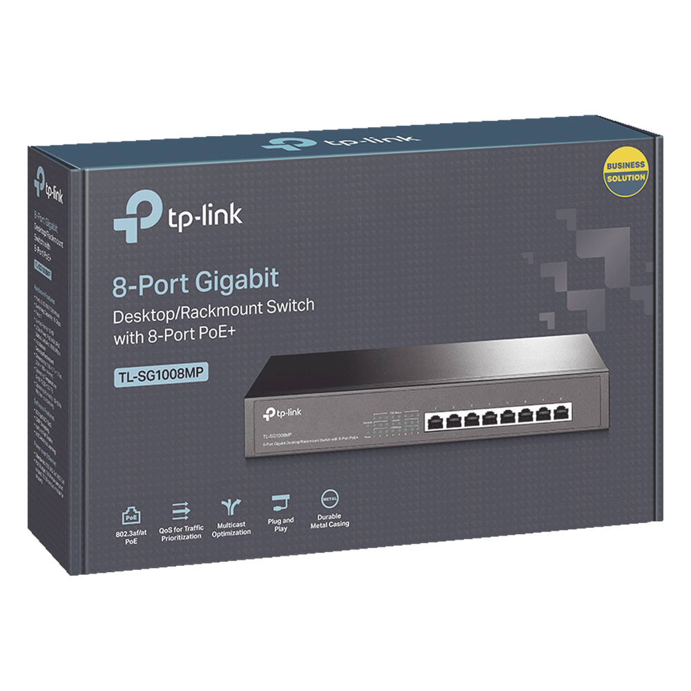 Switch Gigabit PoE+ no administrable de 8 puertos 10/100/1000 Mbps, para escritorio - Imagen 4