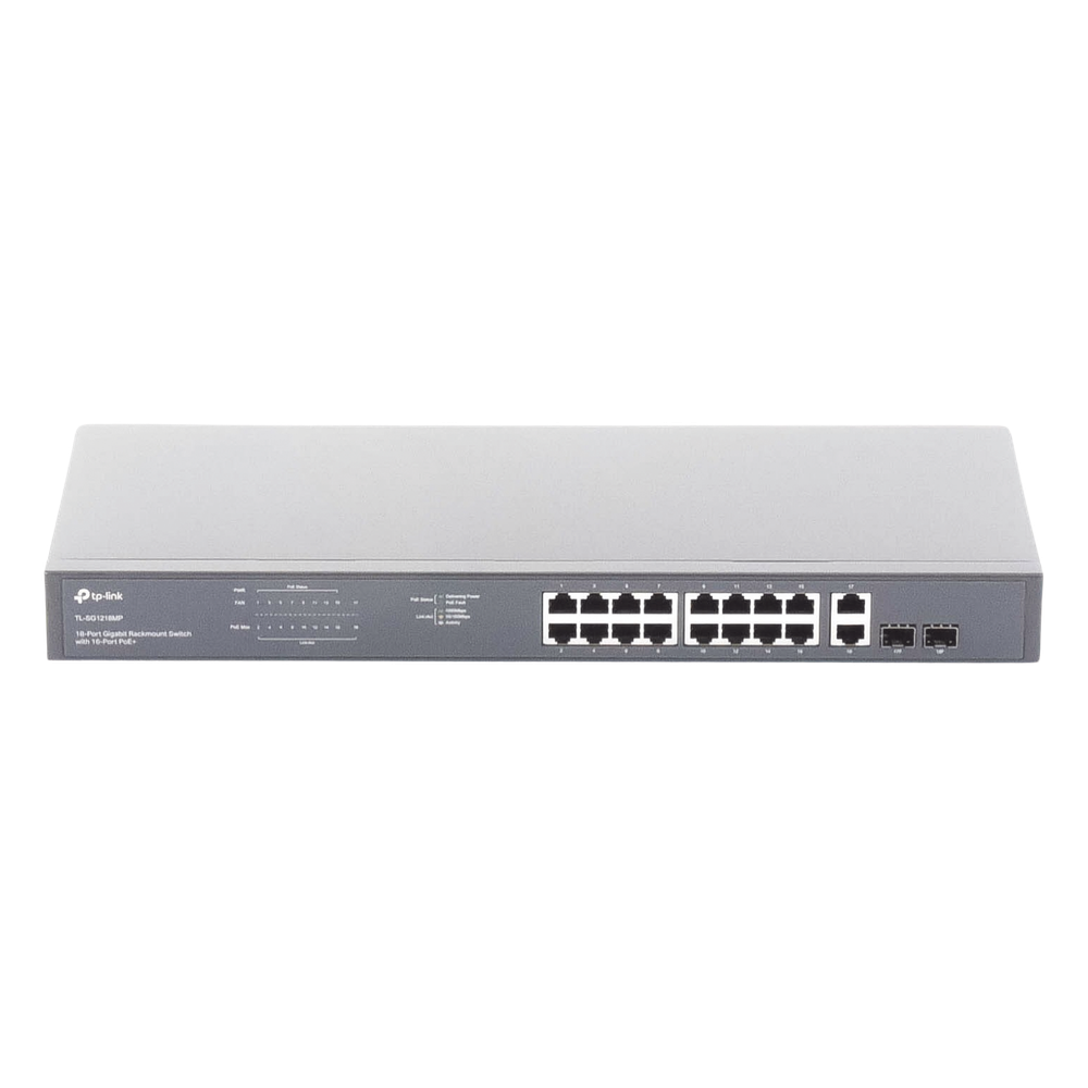 Switch no administrable de 16 puertos 10/100/1000Mbps y PoE af/at, 2 puertos SFP hasta 250W. - Imagen 4