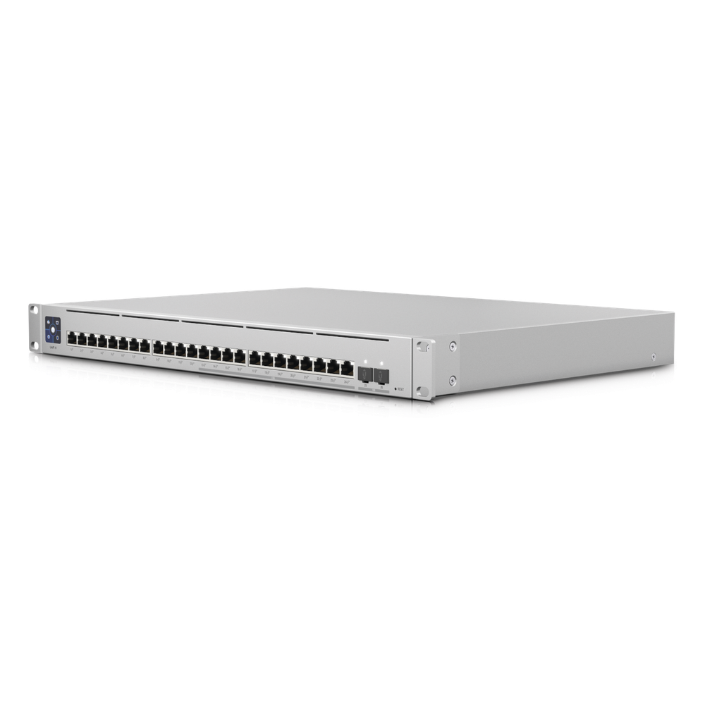 UniFi Switch Empresarial Capa 3 de 24 puertos PoE 802.3af/at (12 puertos 2.5G y 12 puertos 1G) + 2 puertos 1/10G SFP+, 400W, pantalla informativa - Imagen 4
