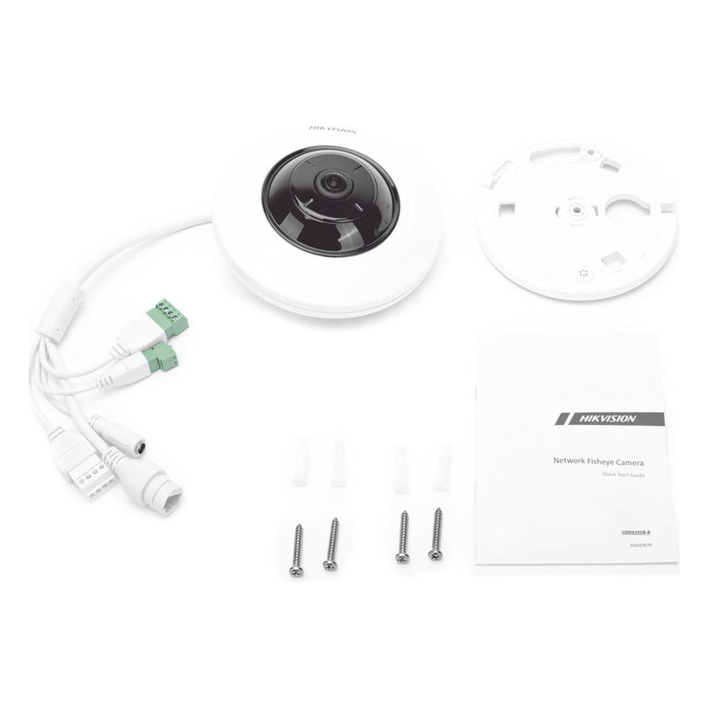 Mini Fisheye IP 5 Megapixel / Panorámica 180° - 360° / Microfono Integrado / 8 mts IR / Uso en Interior / PoE / Múltiples Vistas por iVMS-4200 / Alarmas I/O / Micro SD - Imagen 7