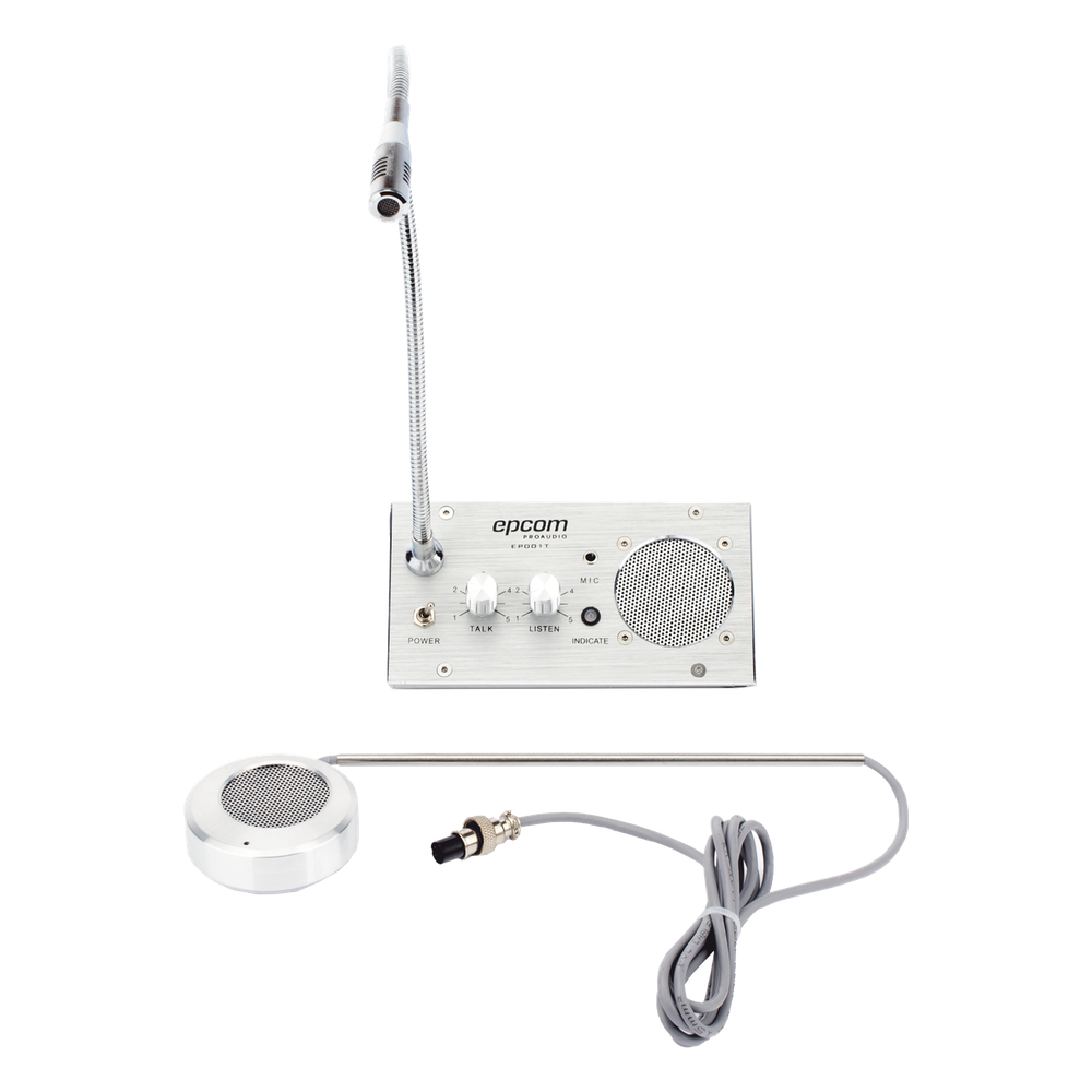 Sistema de Intercomunicación | Ideal para Ventanillas | Audio de voz de dos vías | 12V/1A 2W | Micrófono Interior + Micrófono Exterior - Imagen 5