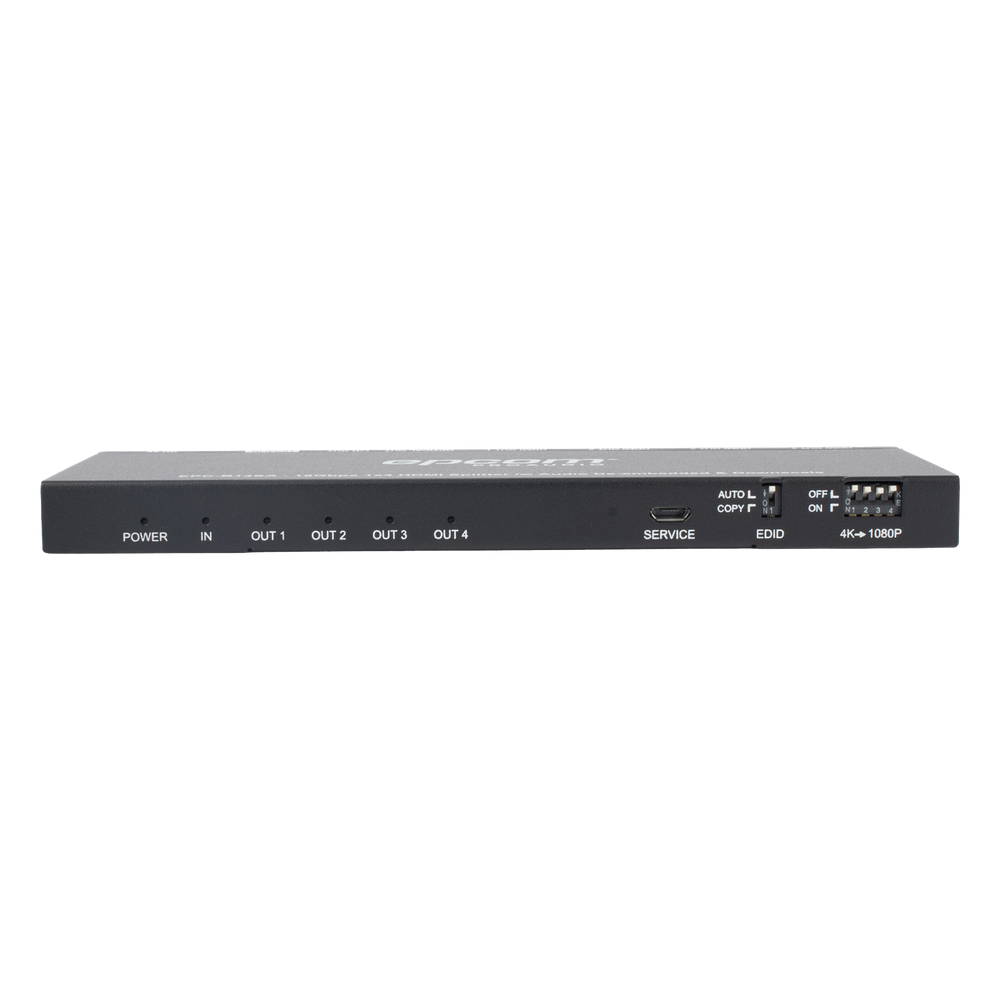 Splitter HDMI 1x4 | 1 Entrada a 4 salidas (Simultaneas) | 4K@60Hz | Extractor de Audio | Down Scaler | HDR 4:4:4 | EDID | 18Gbps - Imagen 6
