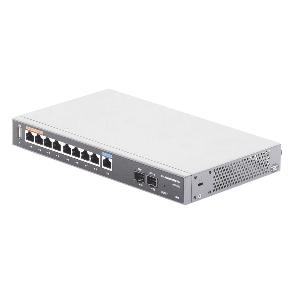 Router Gigabit VPN / Balanceador de cargas / 60,000 sesiones NAT / 9 puertos 10/100/1000 Mbps + 2 puertos SFP (WAN/LAN) / 1 puerto entrada PoE(af/at) / 2 puertos salida PoE (af/at) / Compatible con GWN Cloud. - Imagen 5