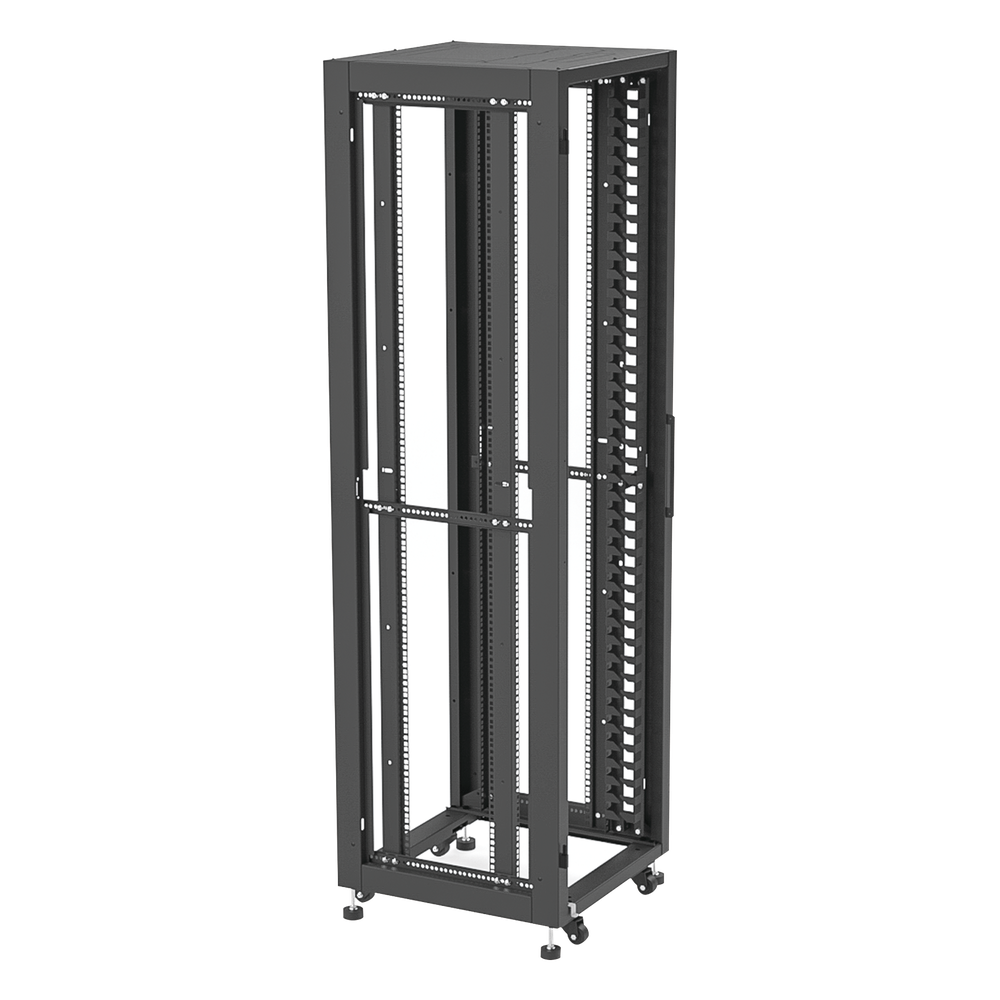 Gabinete para Telecomunicaciones Rack Estándar de 19", 42UR, 600 mm Ancho x 600 mm Profundidad. Fabricado en Acero, Se envía el Gabinete Armado. - Imagen 5