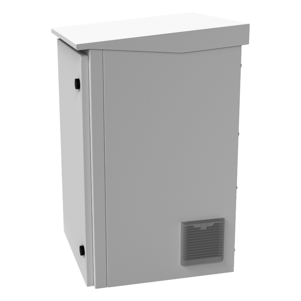Gabinete de Exterior con Rack de 19" de 24U con Ventiladores y Termostato, Se envía el Gabinete Armado (Montaje a poste o torre se vende por separado). - Imagen 5