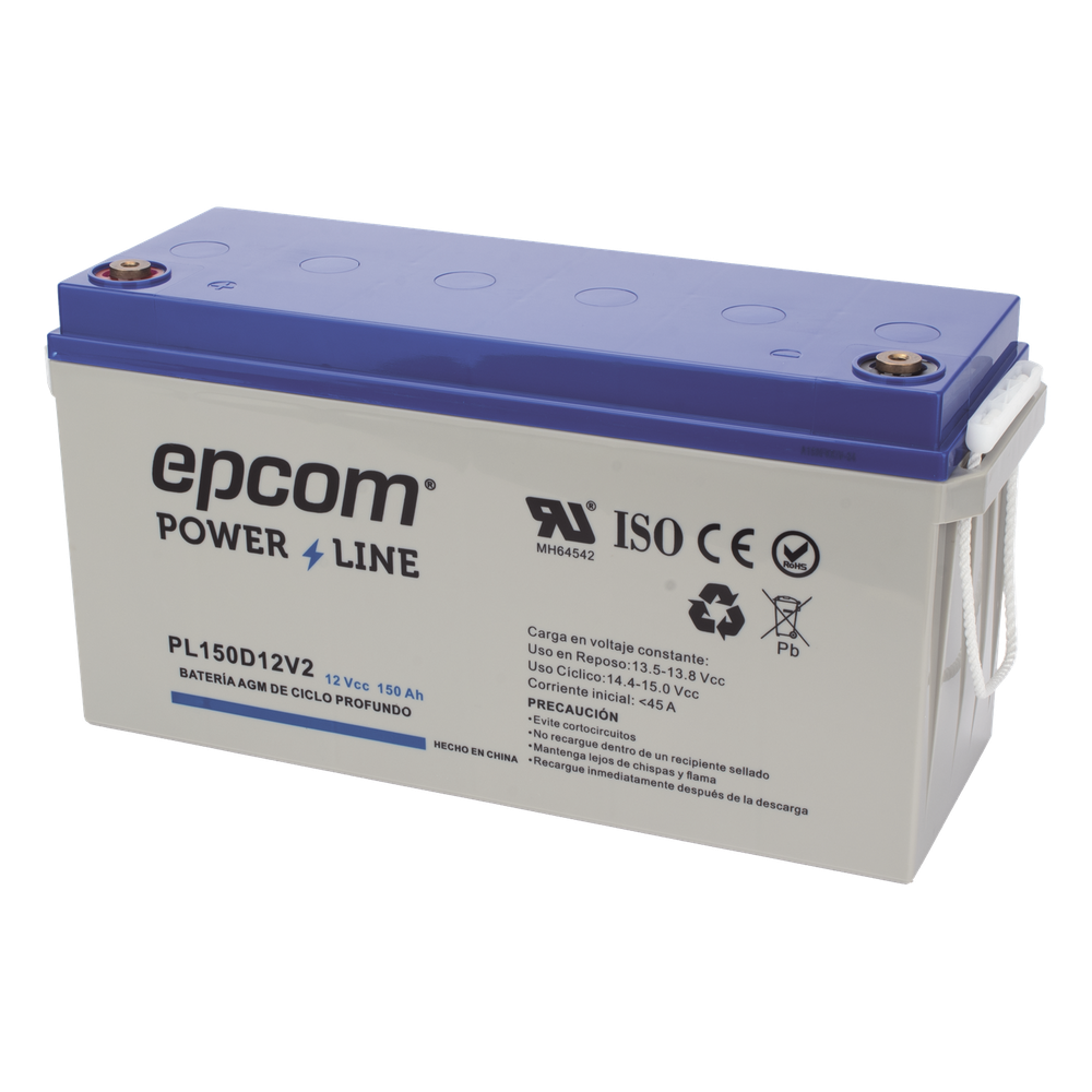 Batería AGM-VRLA Ciclo Profundo / 12 Vcc / 150 Ah / Carcasa UL94-HB / Terminales T5 / Aplicaciones Fotovoltaicas y de Emergencia - Imagen 5