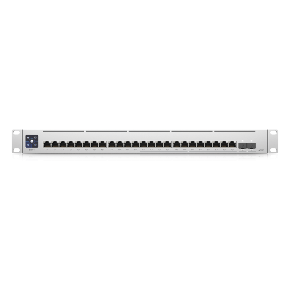 UniFi Switch Empresarial Capa 3 de 24 puertos PoE 802.3af/at (12 puertos 2.5G y 12 puertos 1G) + 2 puertos 1/10G SFP+, 400W, pantalla informativa - Imagen 5