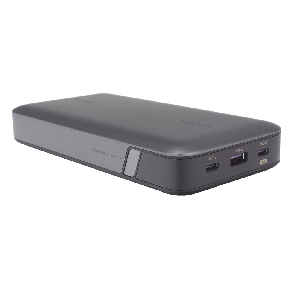 Power Bank de 25000mAh | 3 Salidas 145W Max. | USB-A + 2 USB-C | PD 3.0, QC3.0 | FCP | SCP | Pantalla Inteligente | Carcasa Ignifuga | Color Gris | Incluye Cable USB de 50cm | Carga tu Laptop de Manera Segura. - Imagen 5