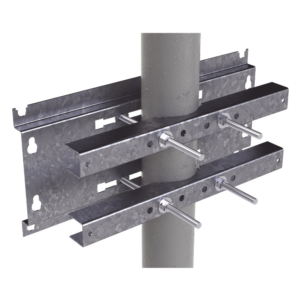 Herraje para Fijación a Pared, Torre o Poste compatible con LP-FORTE-09U-R3. - Imagen 4
