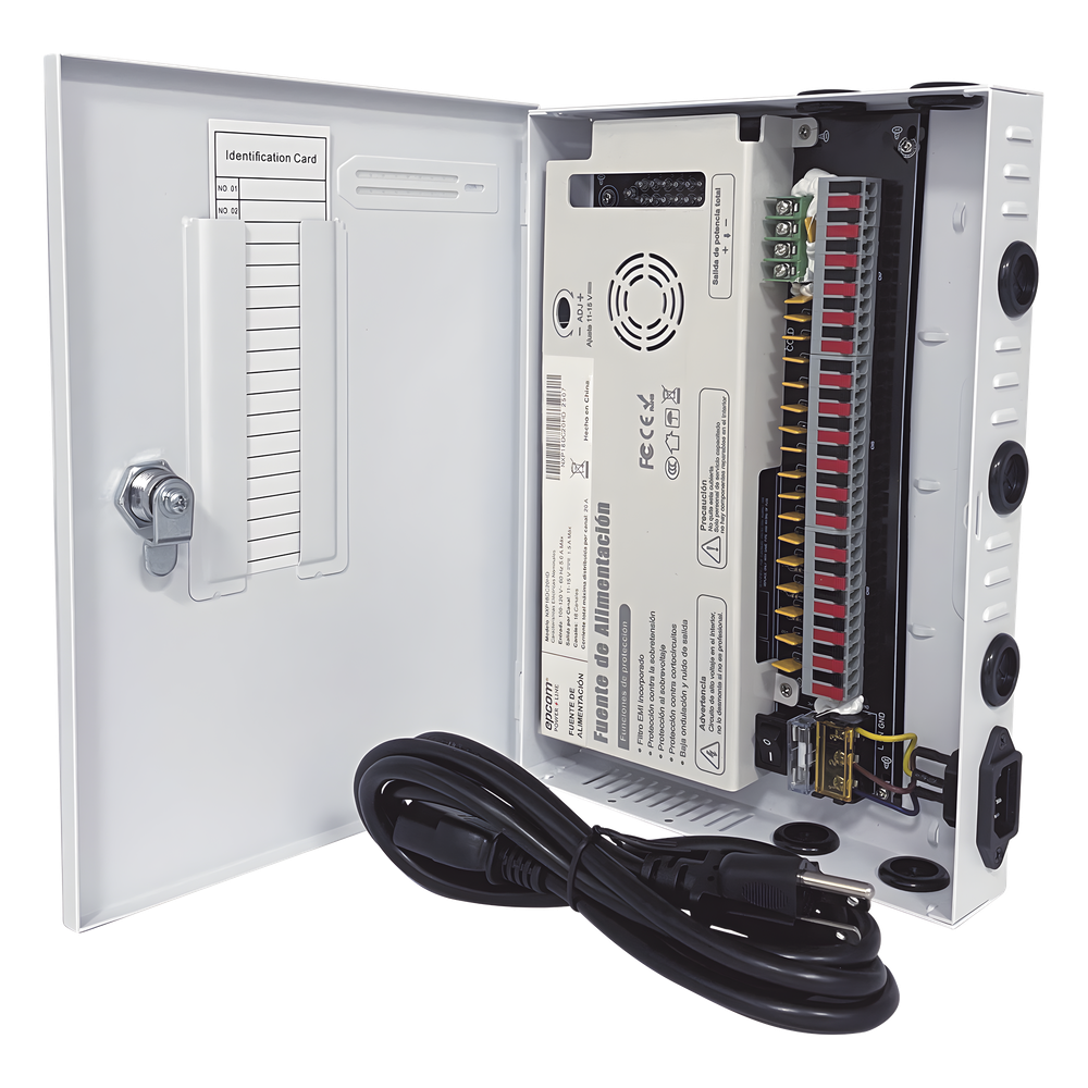 Fuente | 11-15 V | 18 canales | 20 A | Compatible con cámaras 4k | Alta tecnología en seguridad | Doble ventilador | Hasta 1.8 Amperes por Salida | Filtro de ruido por canal | Diseño de alta gama. - Imagen 6