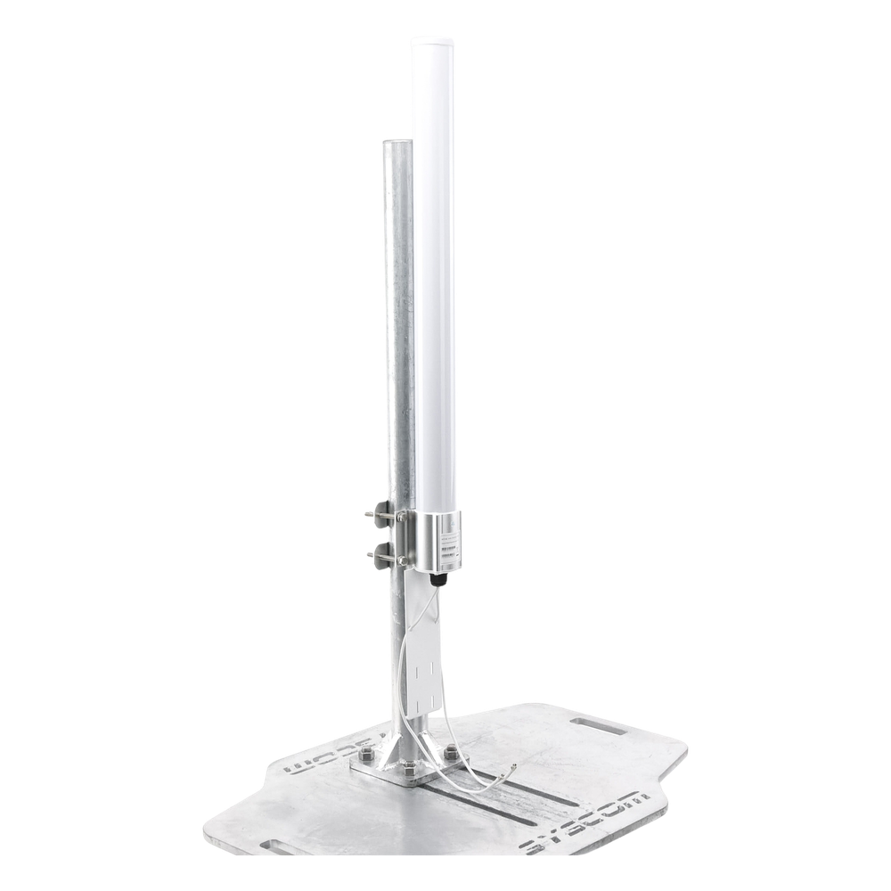 Antena Omnidireccional en 2.4 GHz, Rango de Frecuencias (2.3 - 2.5 GHz), Ganancia de 10 dBi, Doble Polaridad MIMO 2x2, Incluye Jumpers - Imagen 6