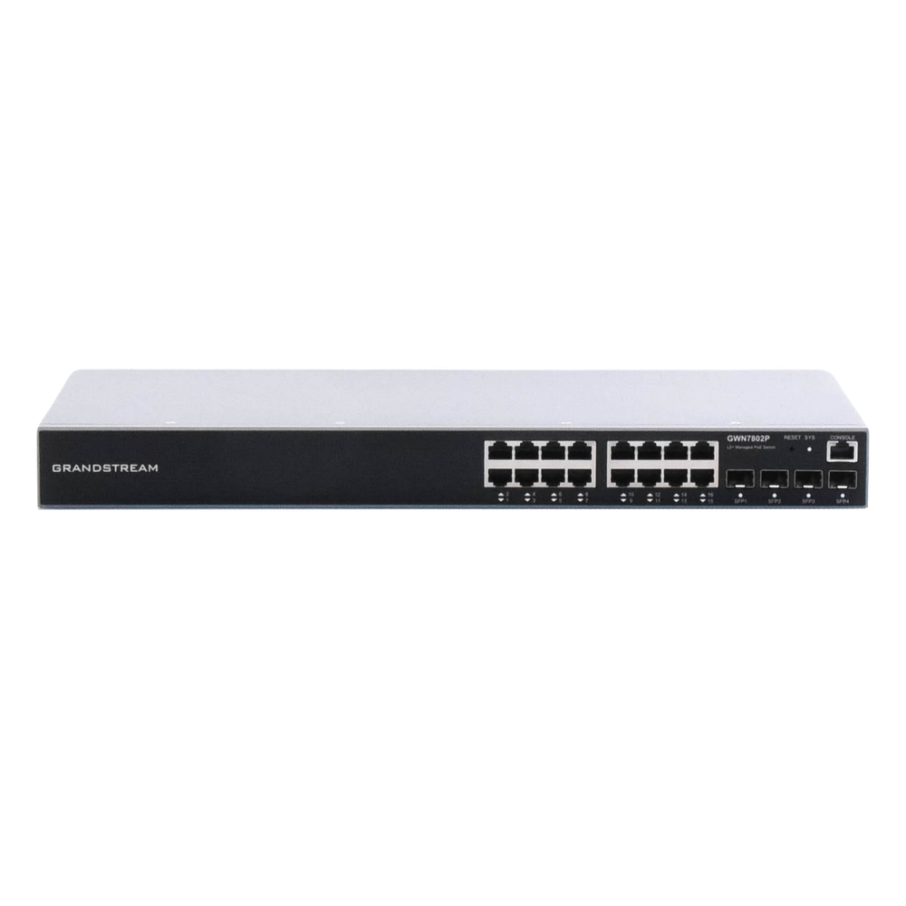 Switch Gigabit PoE+ Administrable / 16 puertos 10/100/1000 Mbps + 4 Puertos SFP Uplink / Hasta 240W / Compatible con GWN Cloud. - Imagen 6