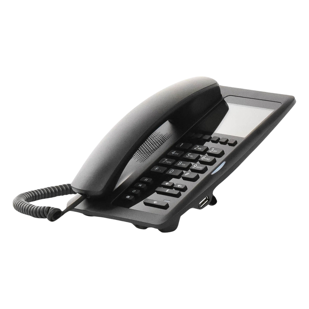 (H5W Color Negro)Teléfono IP WiFi para Hotelería, profesional de gama alta con pantalla LCD de 3.5 pulgadas a color, 6 teclas programables para servicio rápido (Hotline) PoE - Imagen 6