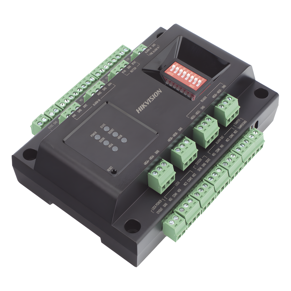 Expansor de 2 Puertas para Paneles de Control de Acceso DS-K27 Series / Comunicación RS-485 / 4 Entradas y 2 Salidas Auxiliares - Imagen 7