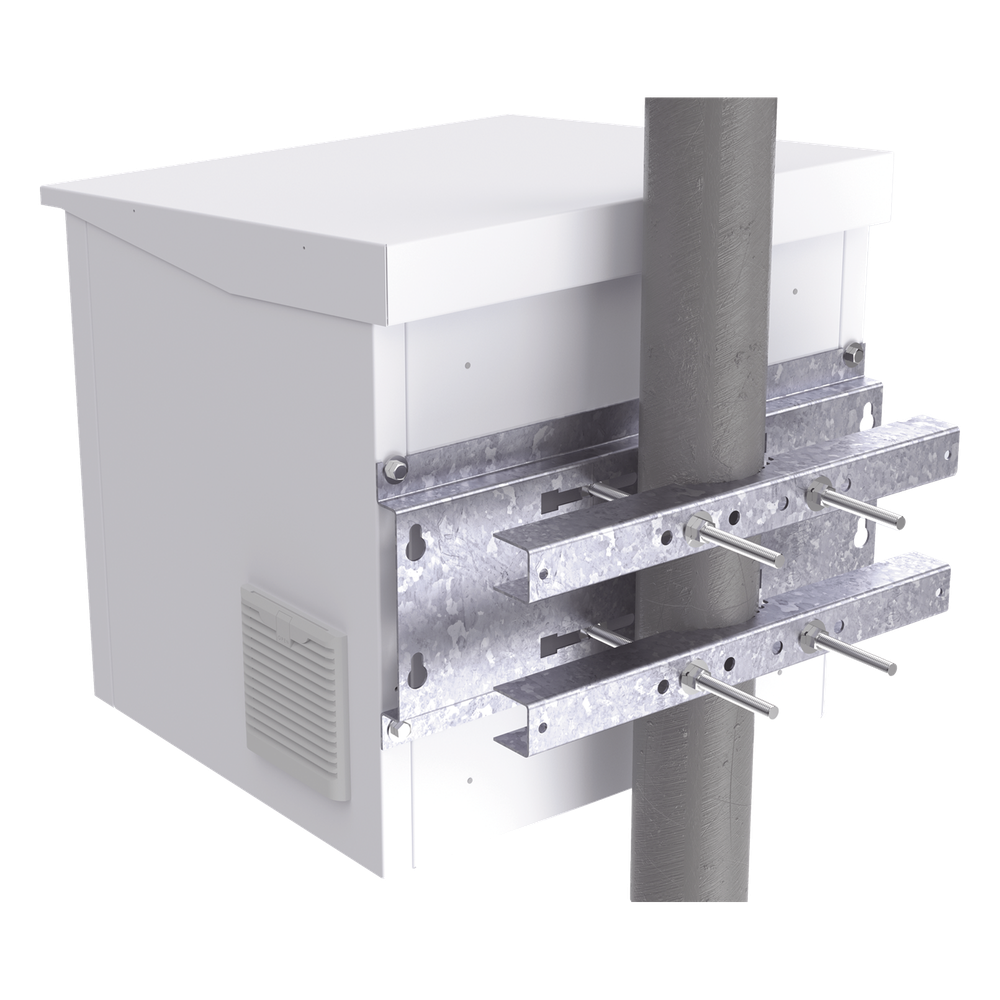 Herraje para Fijación a Pared, Torre o Poste compatible con LP-FORTE-09U-R3. - Imagen 5