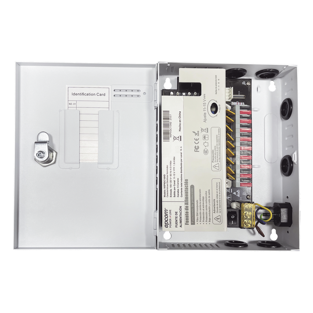 Fuente | 11-15 V | 9 canales | 16 A | Compatible con cámaras 4K | Alta tecnología en seguridad | Doble ventilador | Hasta 1.8 Amperes por Salida | Filtro de ruido por canal | Diseño de alta gama. - Imagen 7