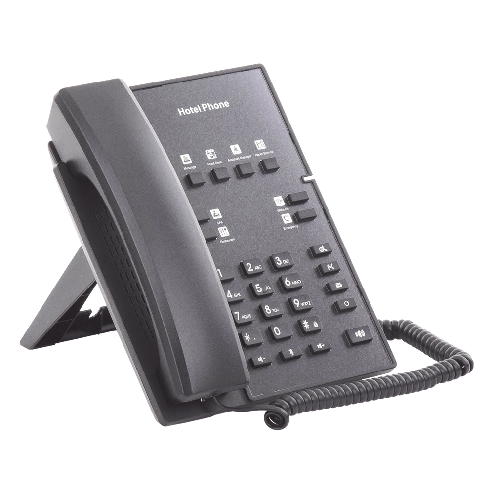 Teléfono IP para Hotelería, profesional con 8 teclas programables para servicio rápido, plantilla personalizable con PoE - Imagen 7